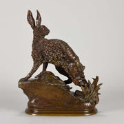 Moigniez Hares Animalier Bronze 