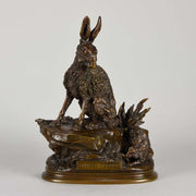 Moigniez Hares Animalier Bronze 