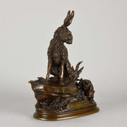 Moigniez Hares Animalier Bronze 