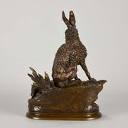Moigniez Hares Animalier Bronze 