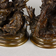 Moigniez Hares Animalier Bronze 