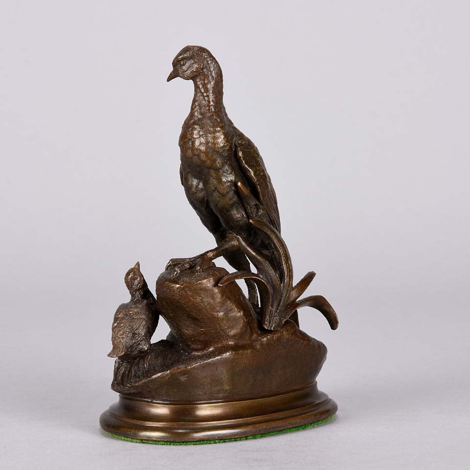 Moigniez Game Bird Animalier Bronze