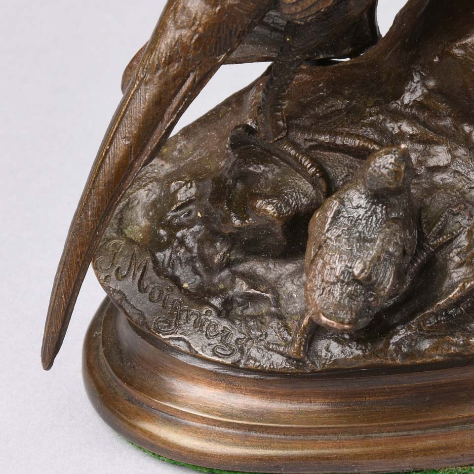 Moigniez Game Bird Animalier Bronze