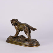 Setter & Rabbit  - Jules Moigniez Bronze - Hickmet Fine Arts
