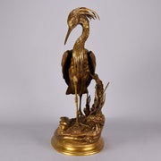 Animalier Bronze Moigniez Heron 