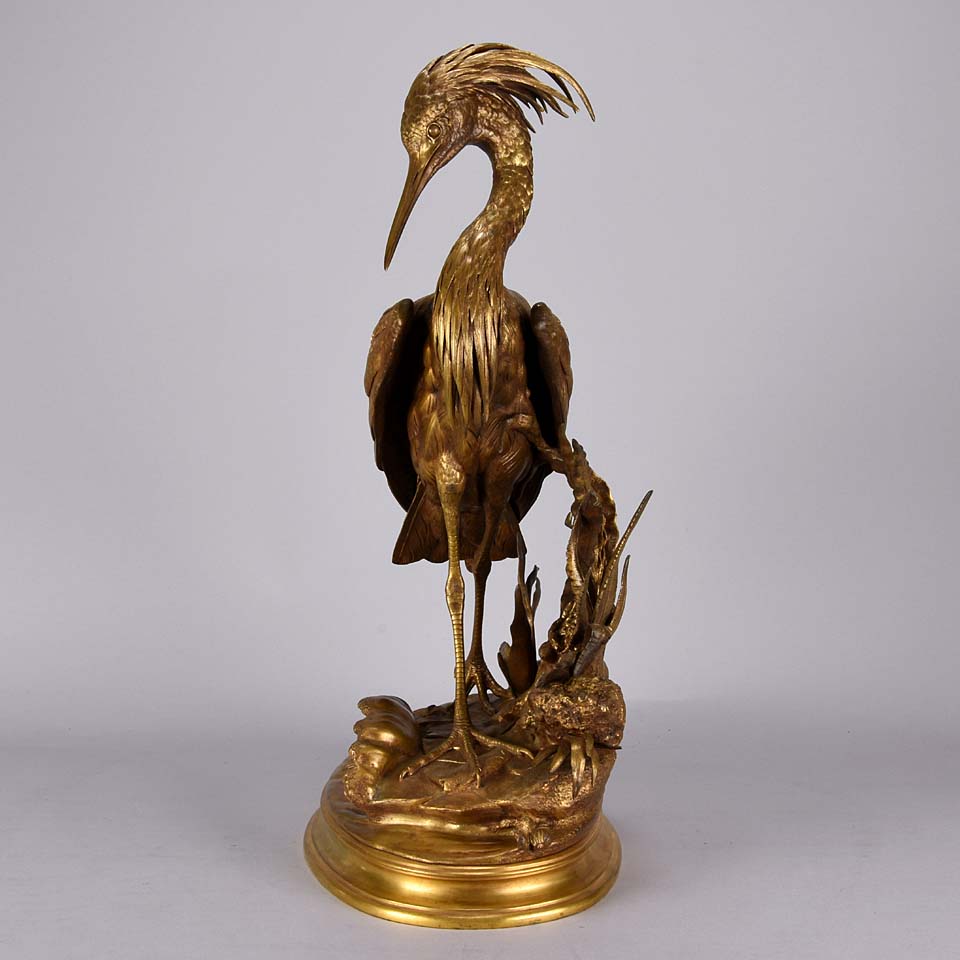 Animalier Bronze Moigniez Heron 