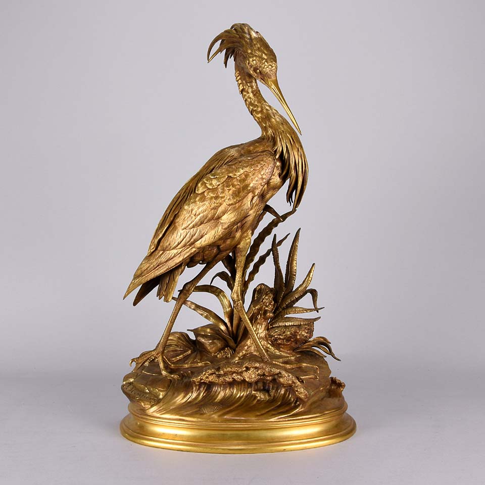 Animalier Bronze Moigniez Heron 