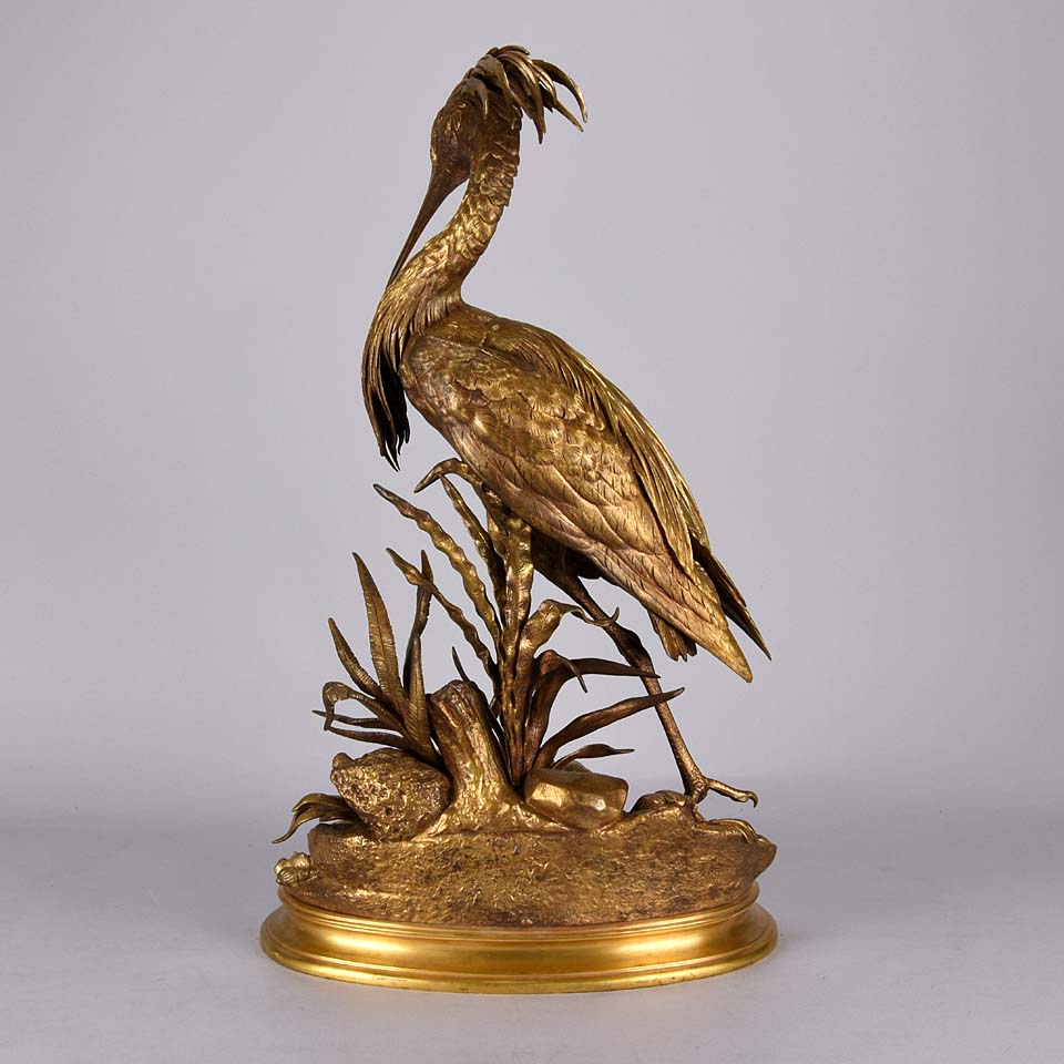 Animalier Bronze Moigniez Heron 