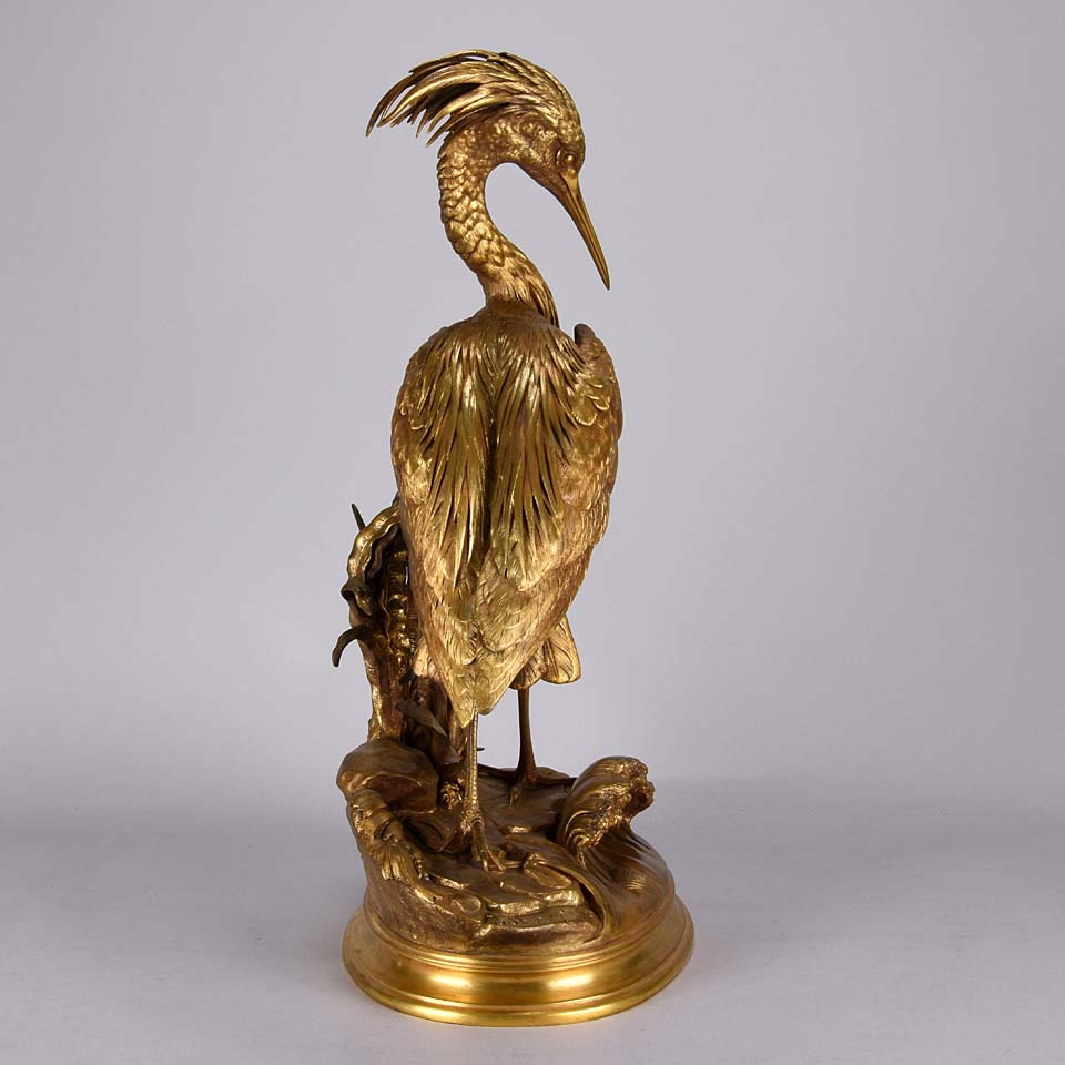 Animalier Bronze Moigniez Heron 