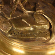 Animalier Bronze Moigniez Heron 