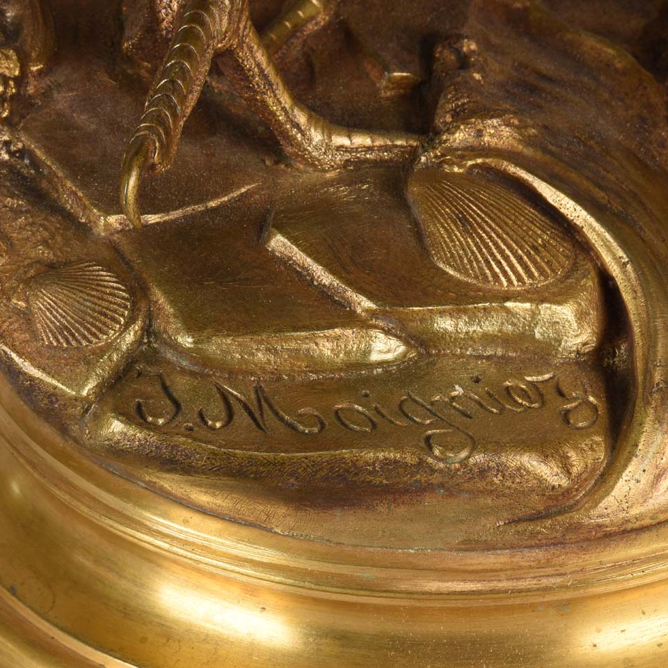 Animalier Bronze Moigniez Heron 