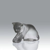 "Kitten at Play" by Lalique Glass