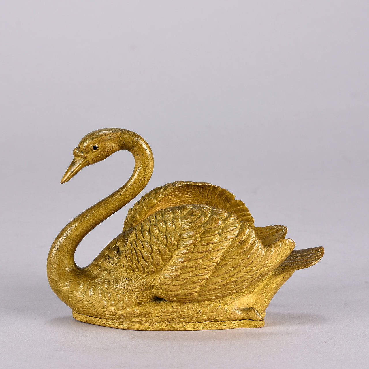 Anton Klein Bronze Swan - Hickmet Fine Arts 