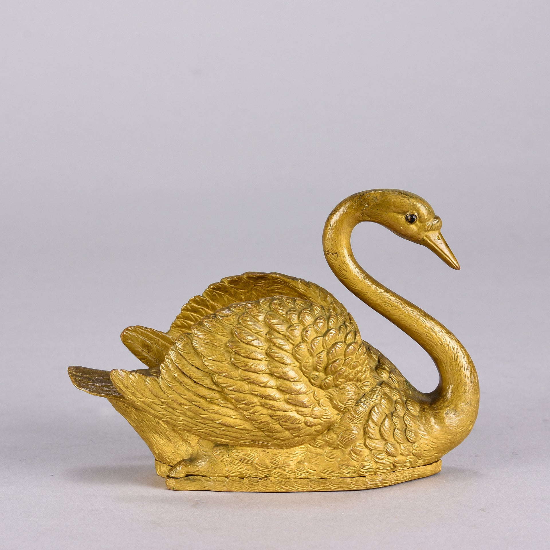 Anton Klein Bronze Swan - Hickmet Fine Arts 