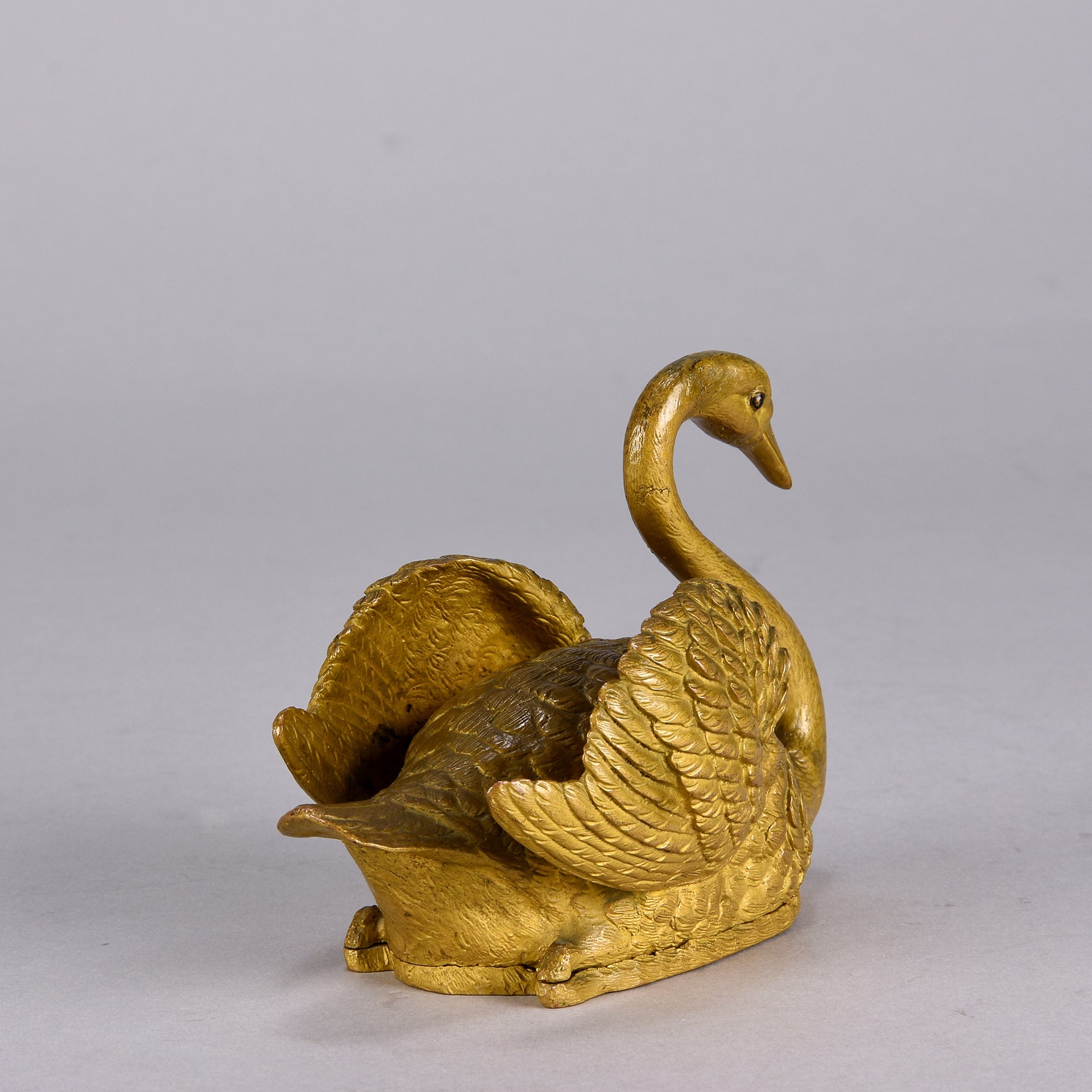 Anton Klein Bronze Swan - Hickmet Fine Arts 