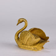 Anton Klein Bronze Swan - Hickmet Fine Arts 