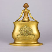 Charles Korschann Bronze - Art Nouveau Vase - Hickmet Fine Arts