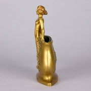Charles Korschann Bronze - Art Nouveau Vase - Hickmet Fine Arts