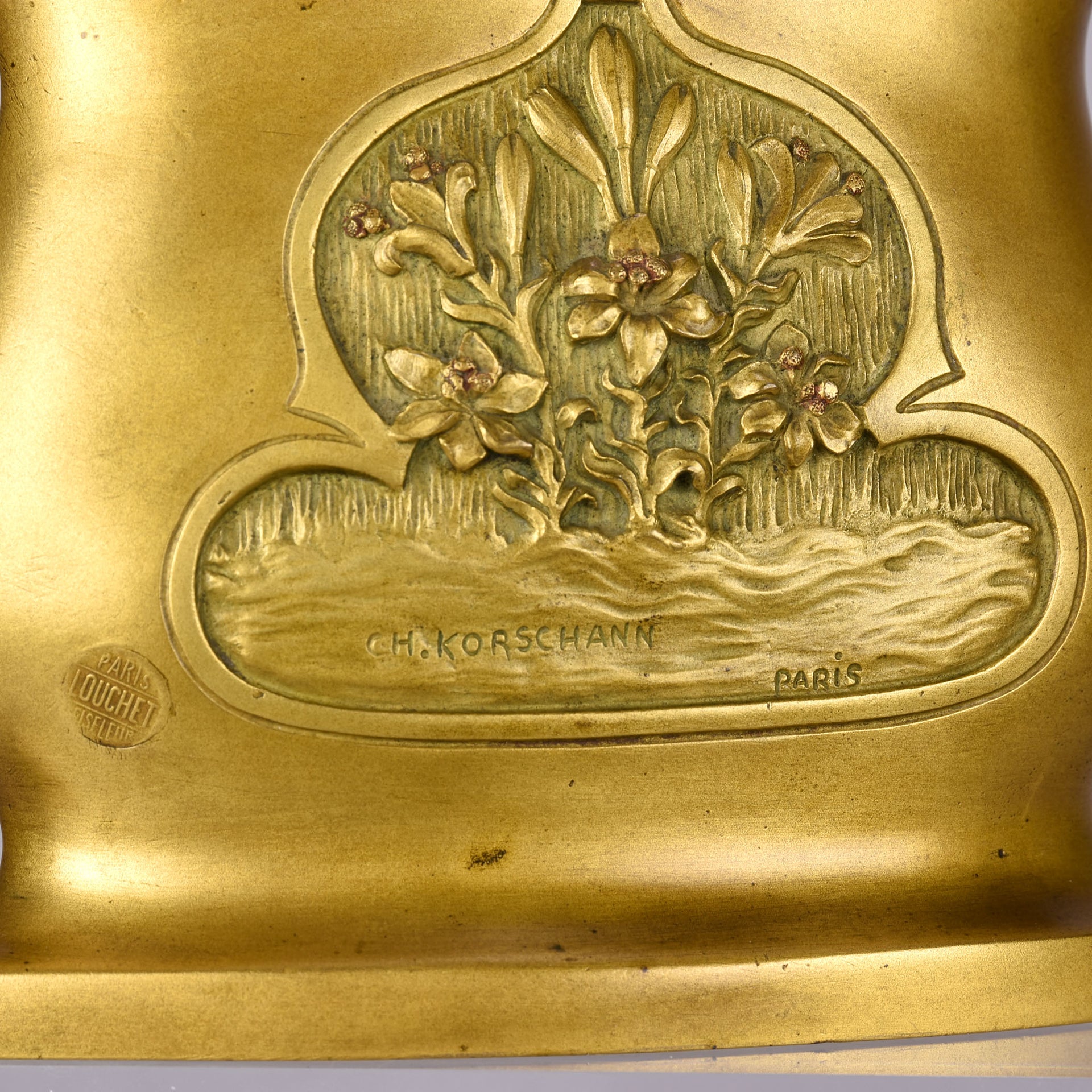 Charles Korschann Bronze - Art Nouveau Vase - Hickmet Fine Arts