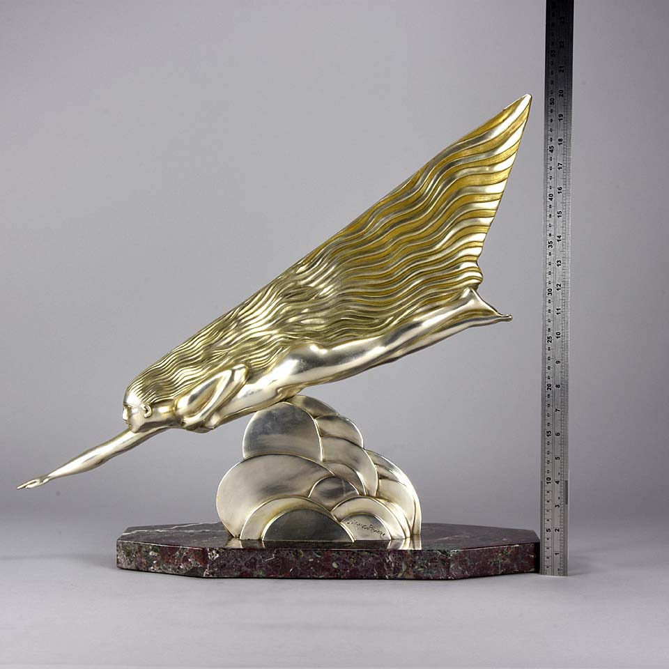 La Comete by Guiraud Riviere - Iconic Art Deco Bronze - Chrysler