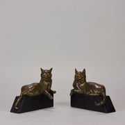 Riche bronze cats - Art Deco sculptures for sale - Dec0 Bronze - Hickmet Fine Arts