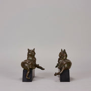 Riche bronze cats - Art Deco sculptures for sale - Dec0 Bronze - Hickmet Fine Arts