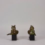 Riche bronze cats - Art Deco sculptures for sale - Dec0 Bronze - Hickmet Fine Arts