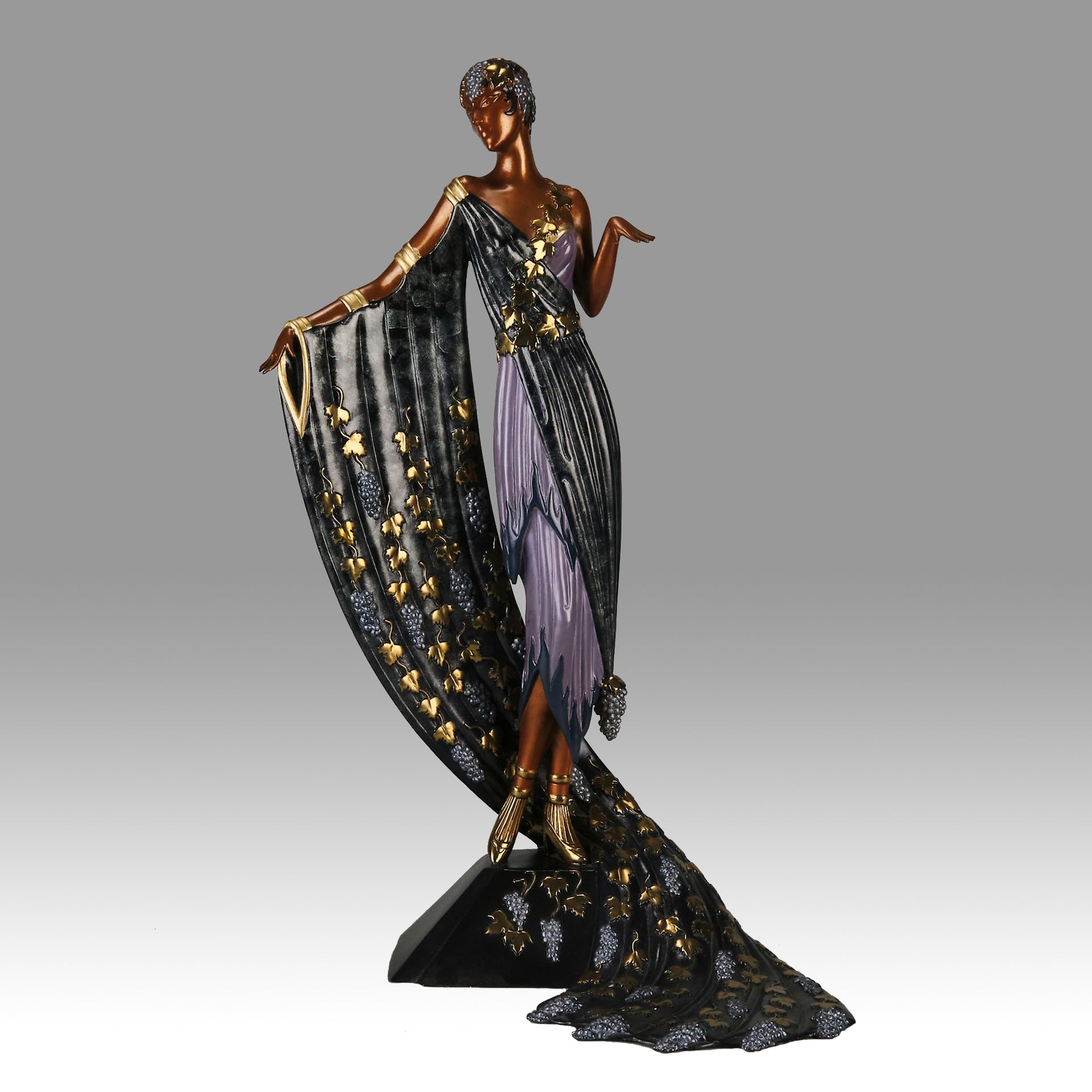 Erte L'Amour du Vin Bronze Sculpture