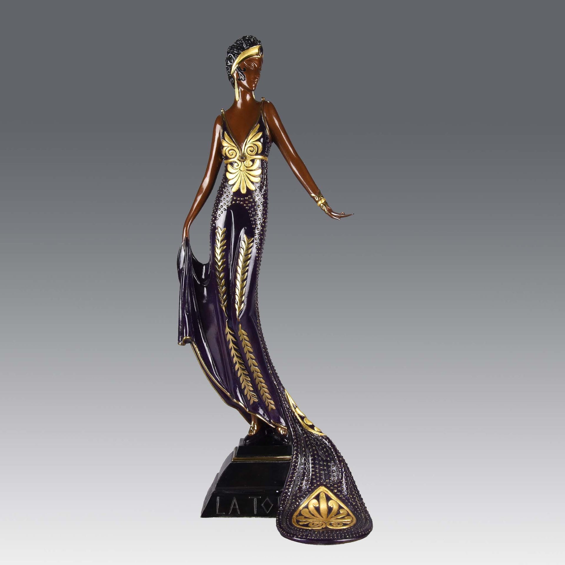 Erté Bronze Sculpture La Tosca - Romain de Tirtoff Bronze Figure - Hickmet Fine Arts