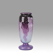 La Verre Francais Draperie Vase