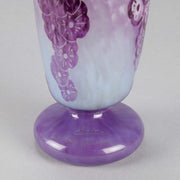 La Verre Francais Draperie Vase
