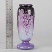 La Verre Francais Draperie Vase