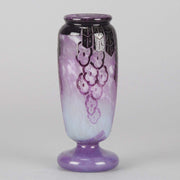 La Verre Francais Draperie Vase