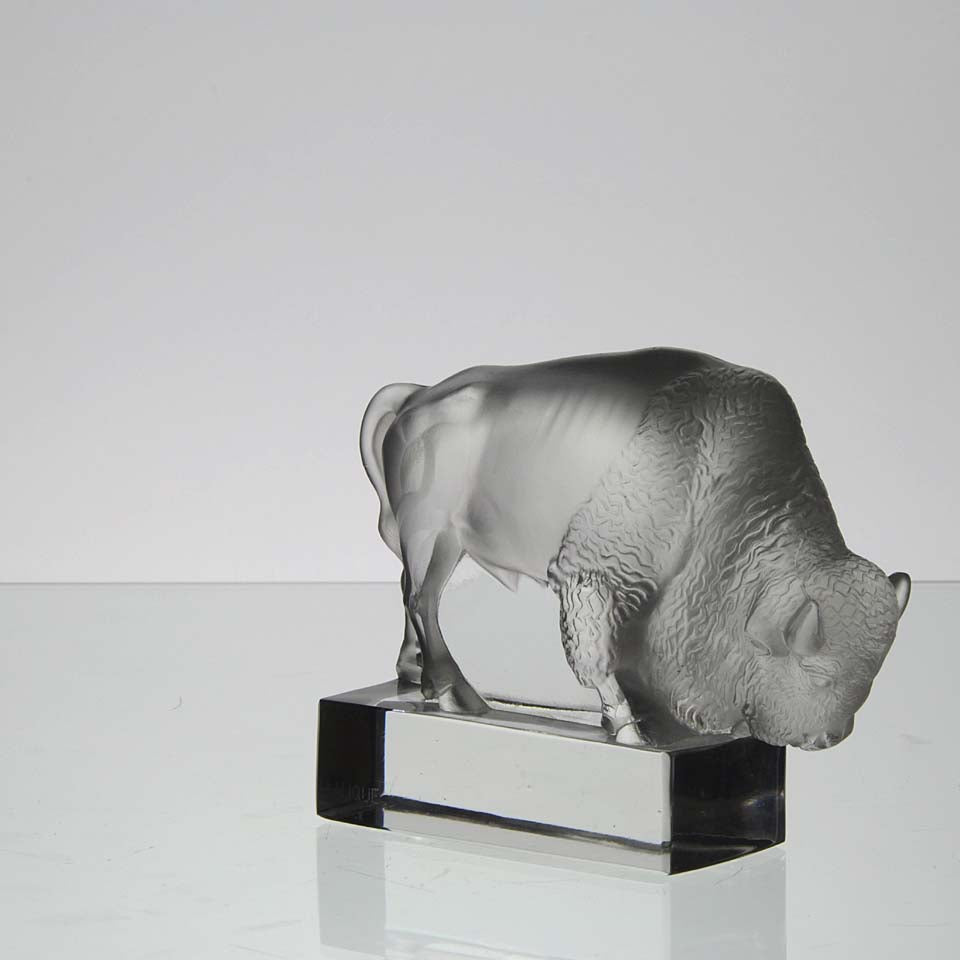 René Lalique "Bison" Paperweight