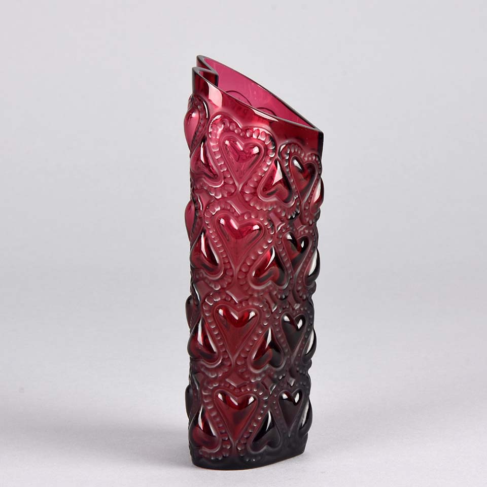 Love Hearts Vase by Lalique