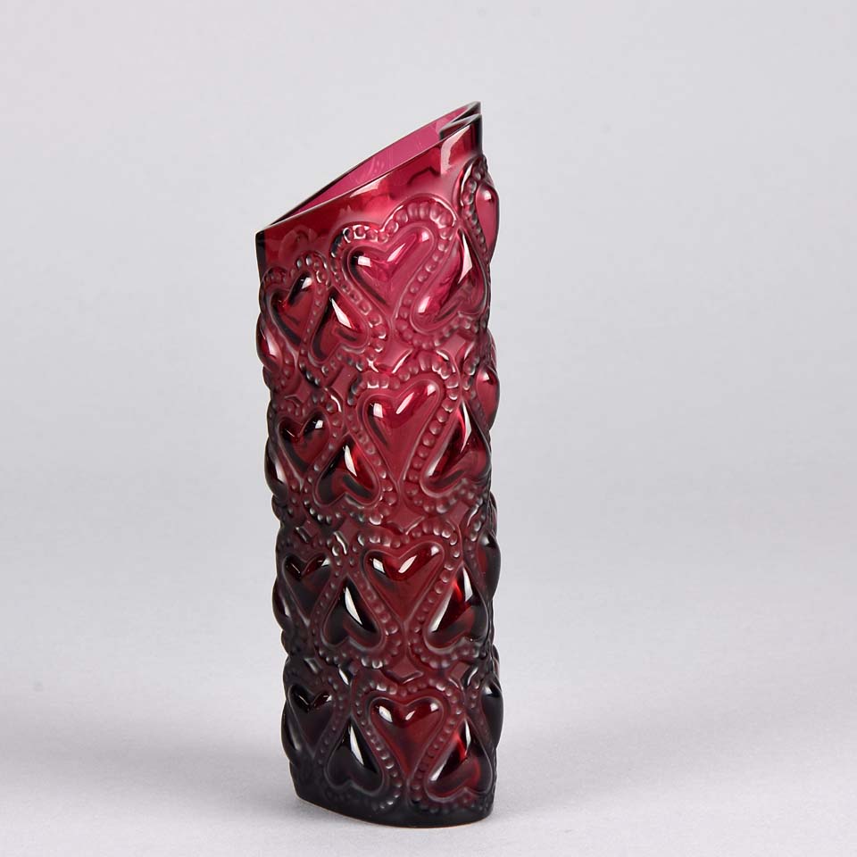 Love Hearts Vase by Lalique
