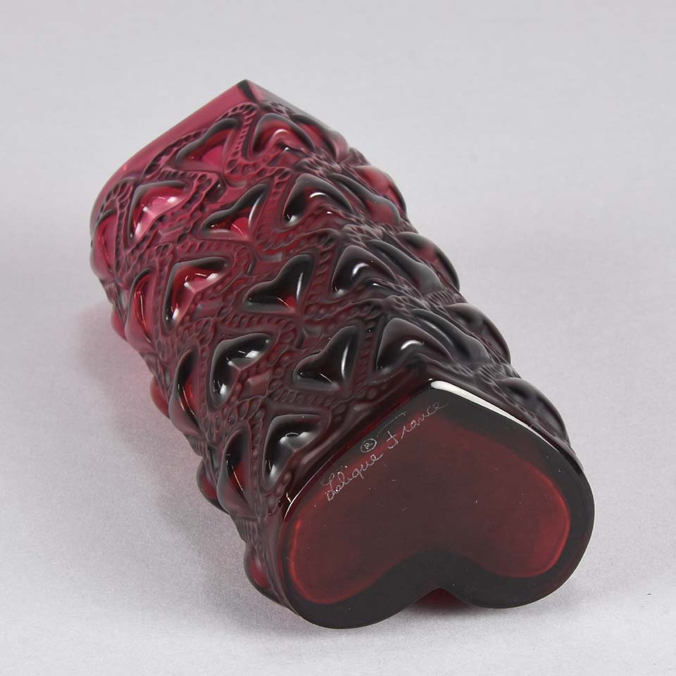 Love Hearts Vase by Lalique
