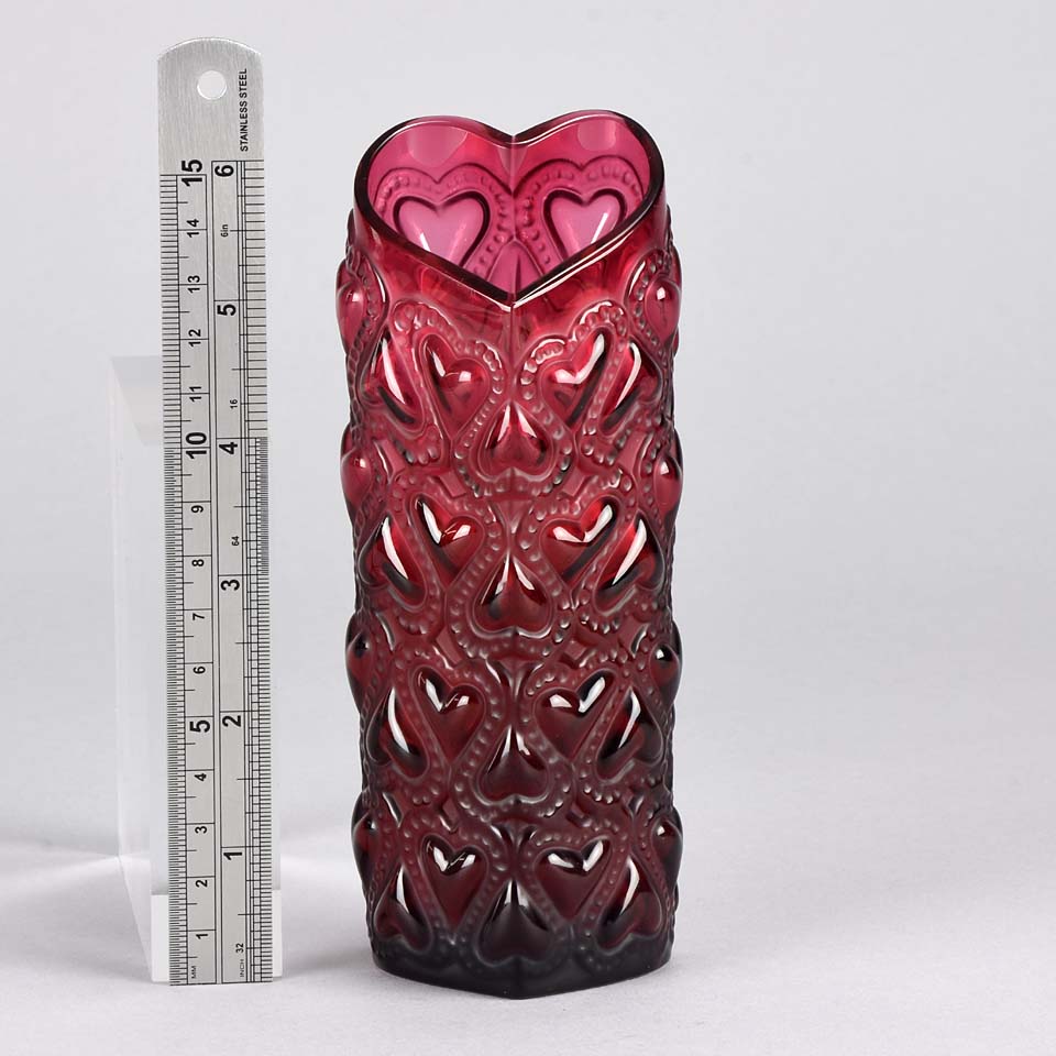 Love Hearts Vase by Lalique