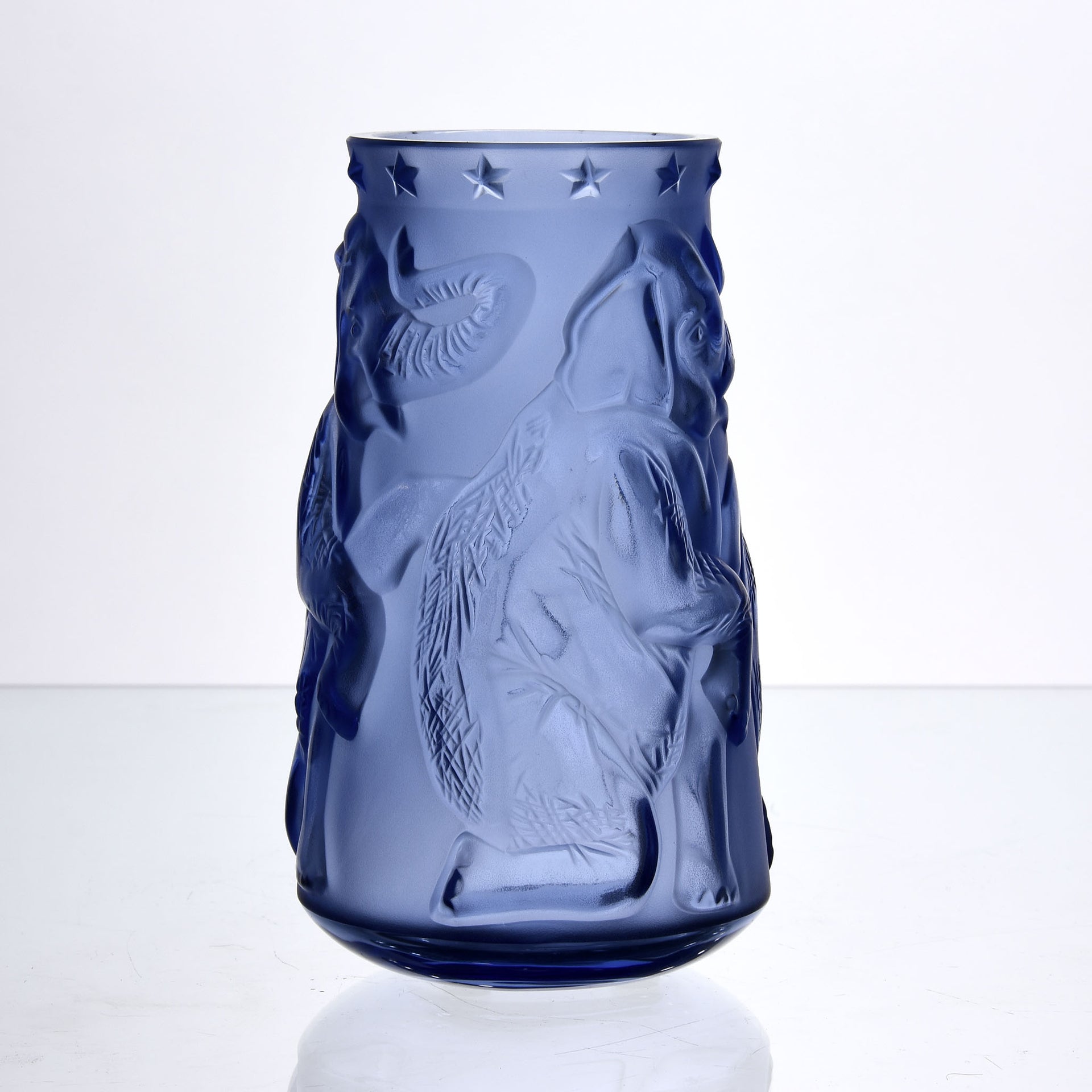 Lalique Elephant Vase - Lalique Glass - Hickmet Fine Arts