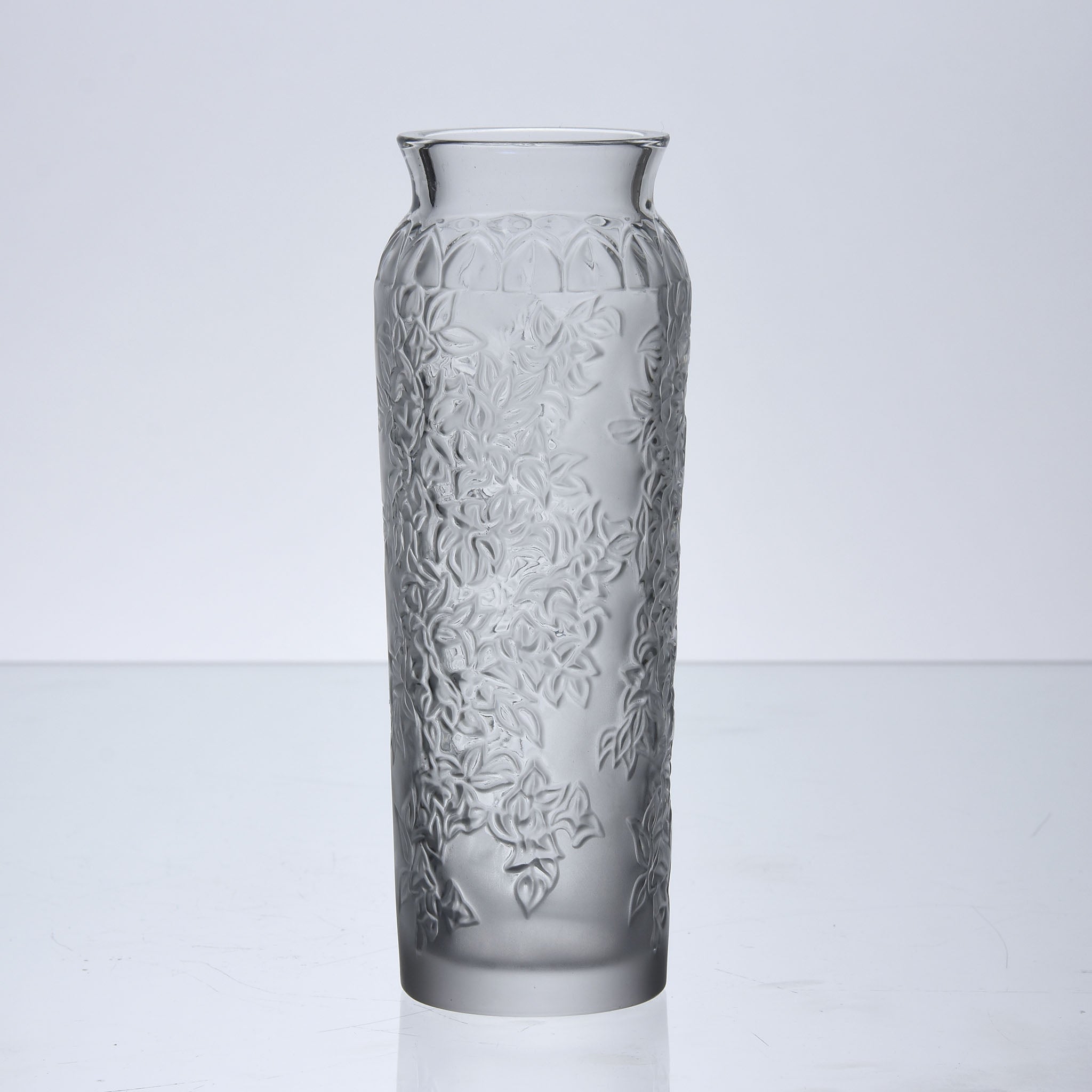 LALIQUE VASE BOUGAINVILLIER 花瓶 Lalique Bougainvillier Vase - Lalique Glass - Hickmet Fine Arts