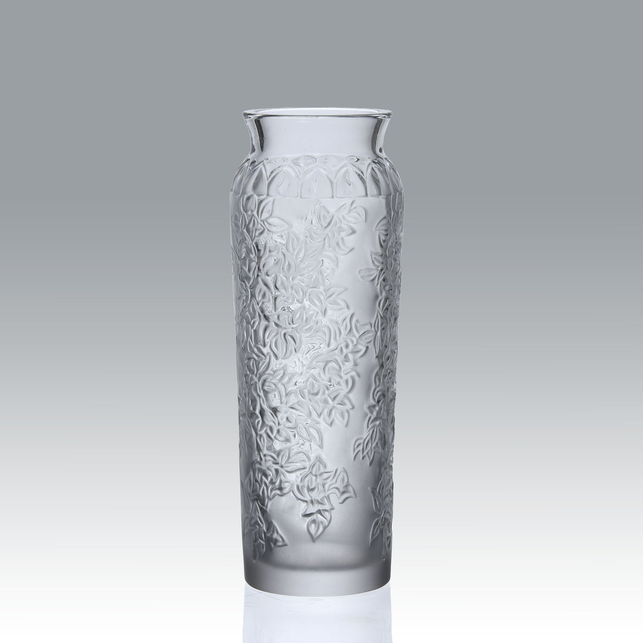 Lalique Bougainvillier Vase - Lalique Glass - Hickmet Fine Arts