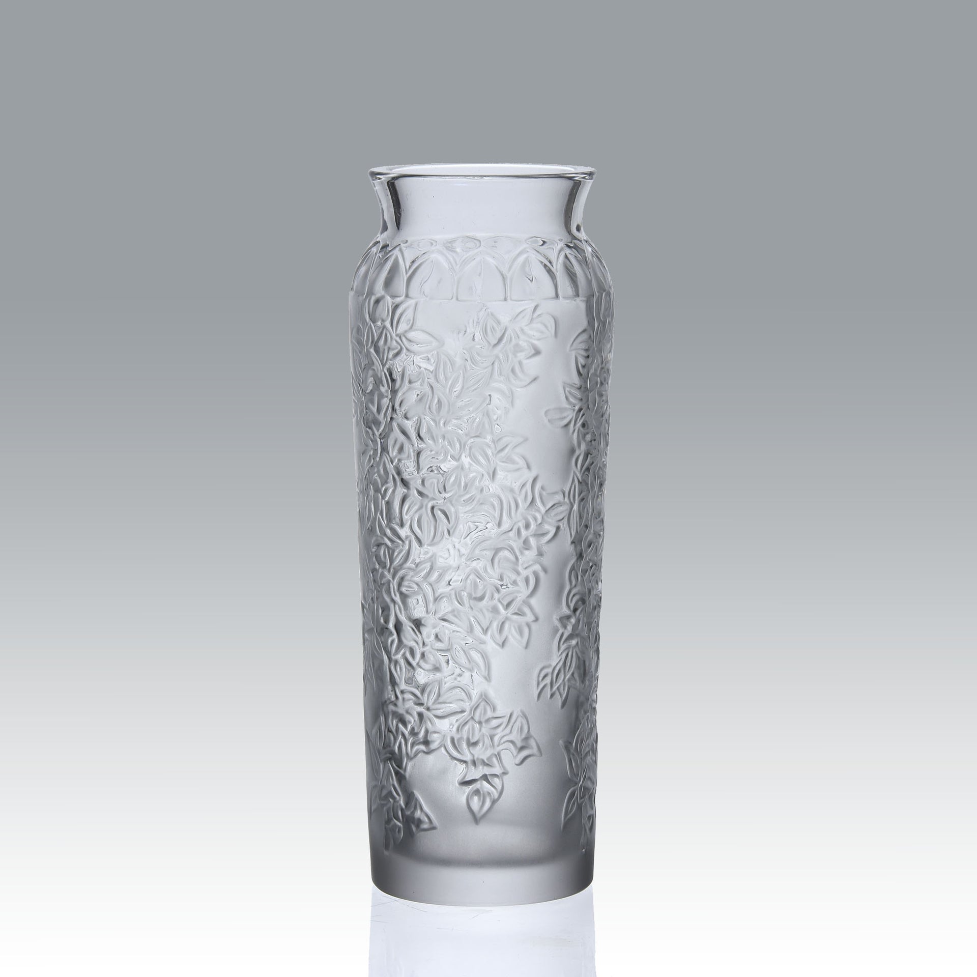 Lalique Bougainvillier Vase - Lalique Glass - Hickmet Fine Arts