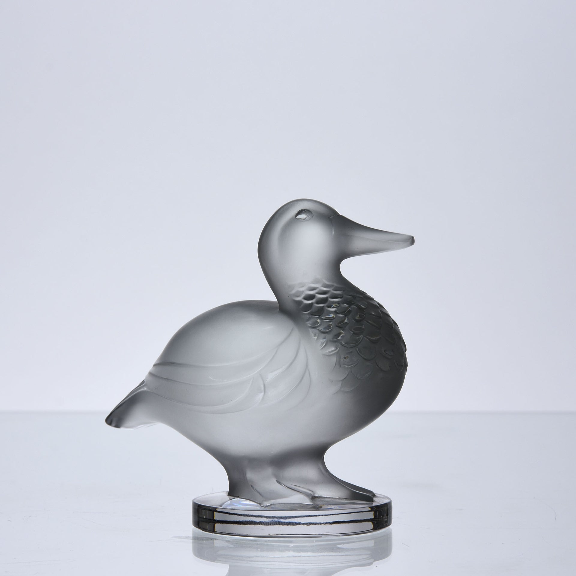 Lalique Duck - Canard Debout - Rene Lalique Glass -Hickmet Fine Arts - Lalique for sale