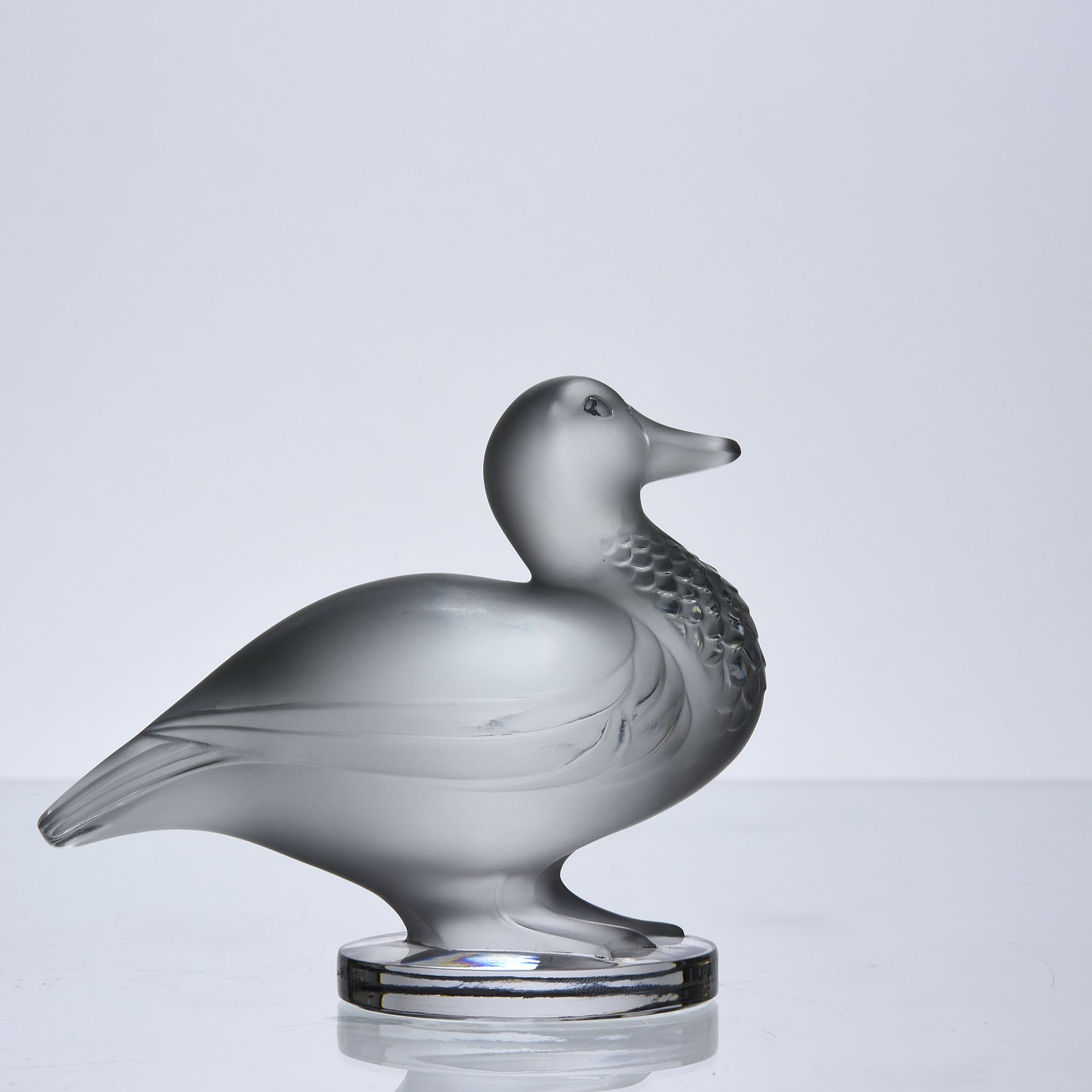 Lalique Duck - Canard Debout - Rene Lalique Glass -Hickmet Fine Arts - Lalique for sale