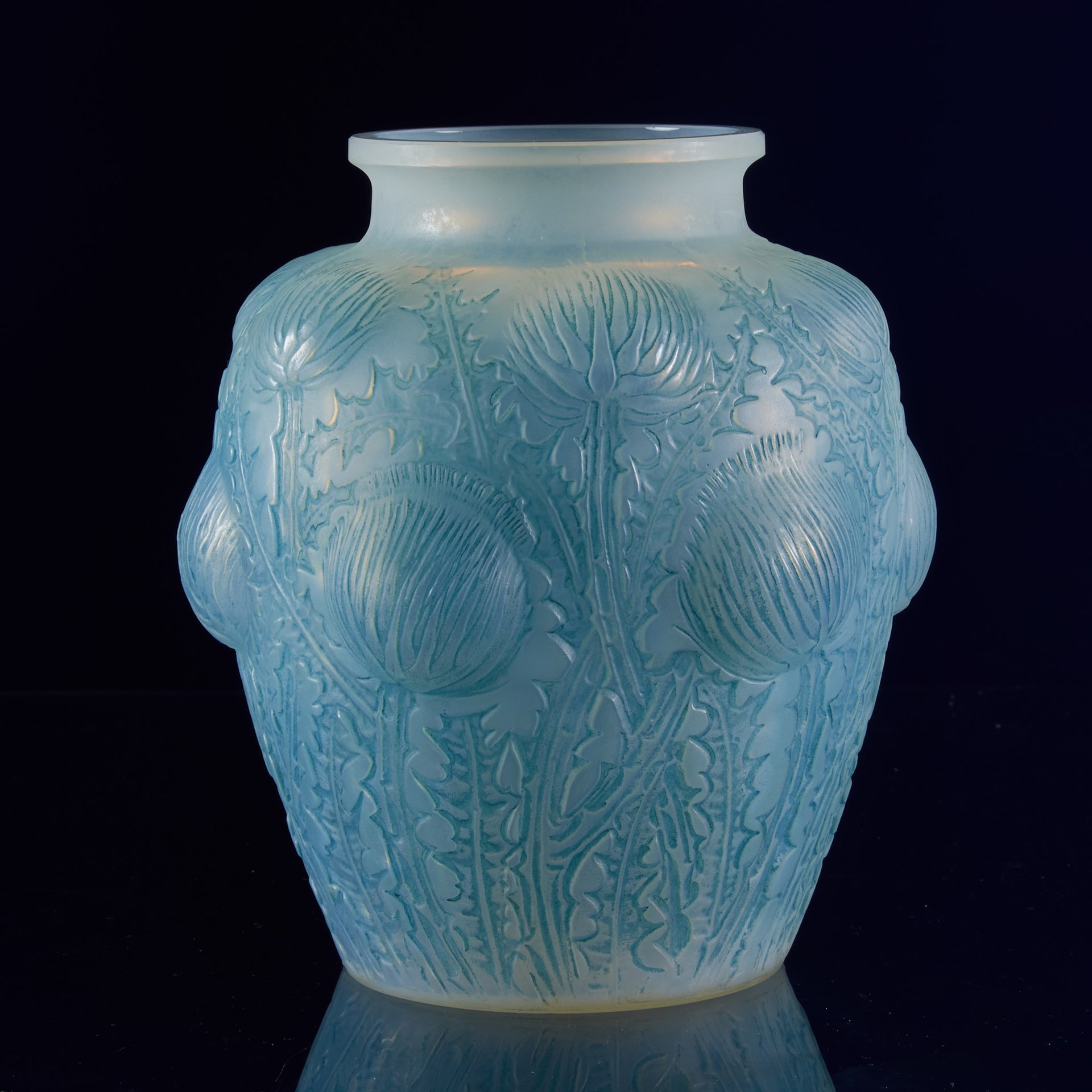 Art Deco Glass - Lalique Vase - Domrémy - Lalique for sale - Lalique Glass for sale - Rene Lalique Glass - Hickmet Fine Arts