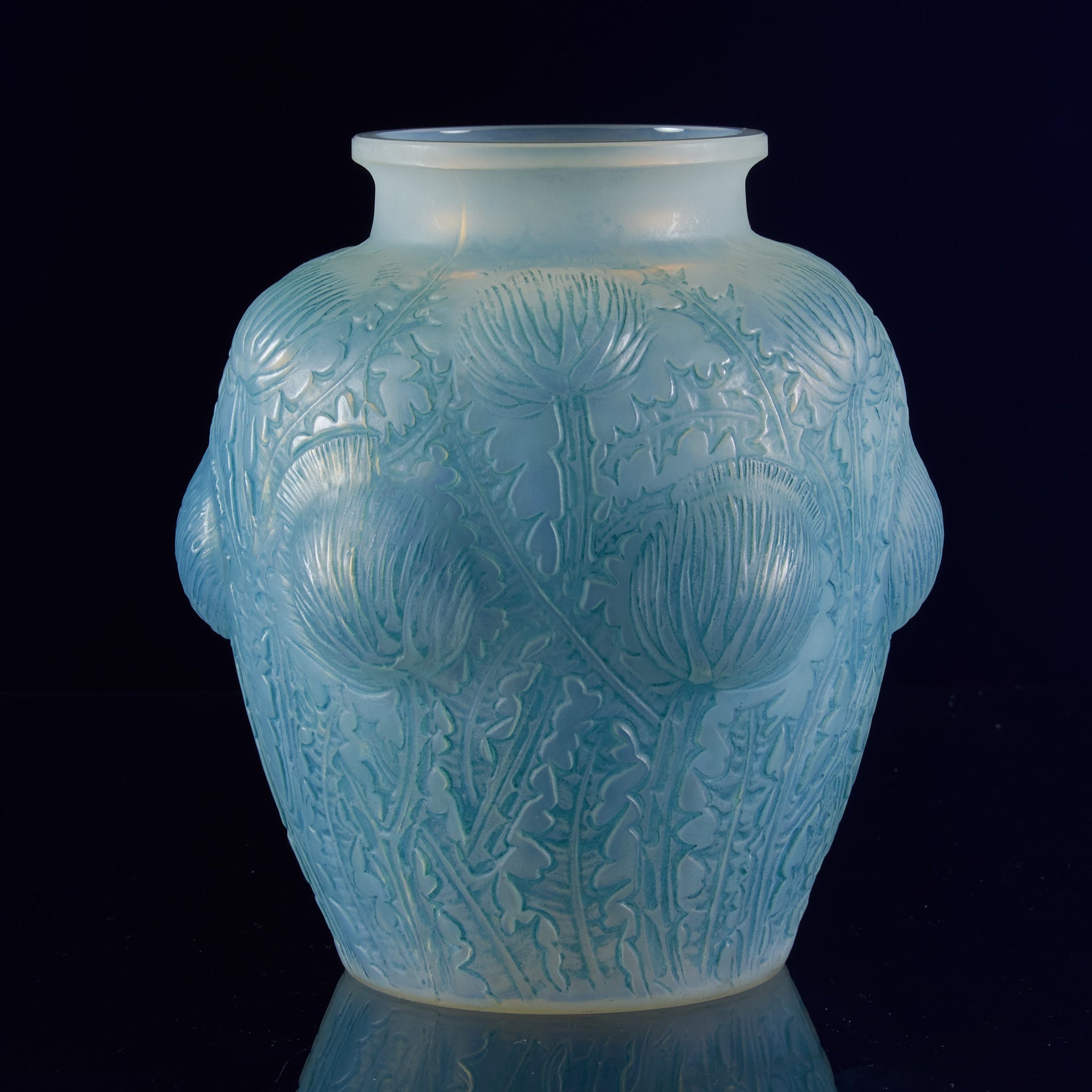 Art Deco Glass - Lalique Vase - Domrémy - Lalique for sale - Lalique Glass for sale - Rene Lalique Glass - Hickmet Fine Arts