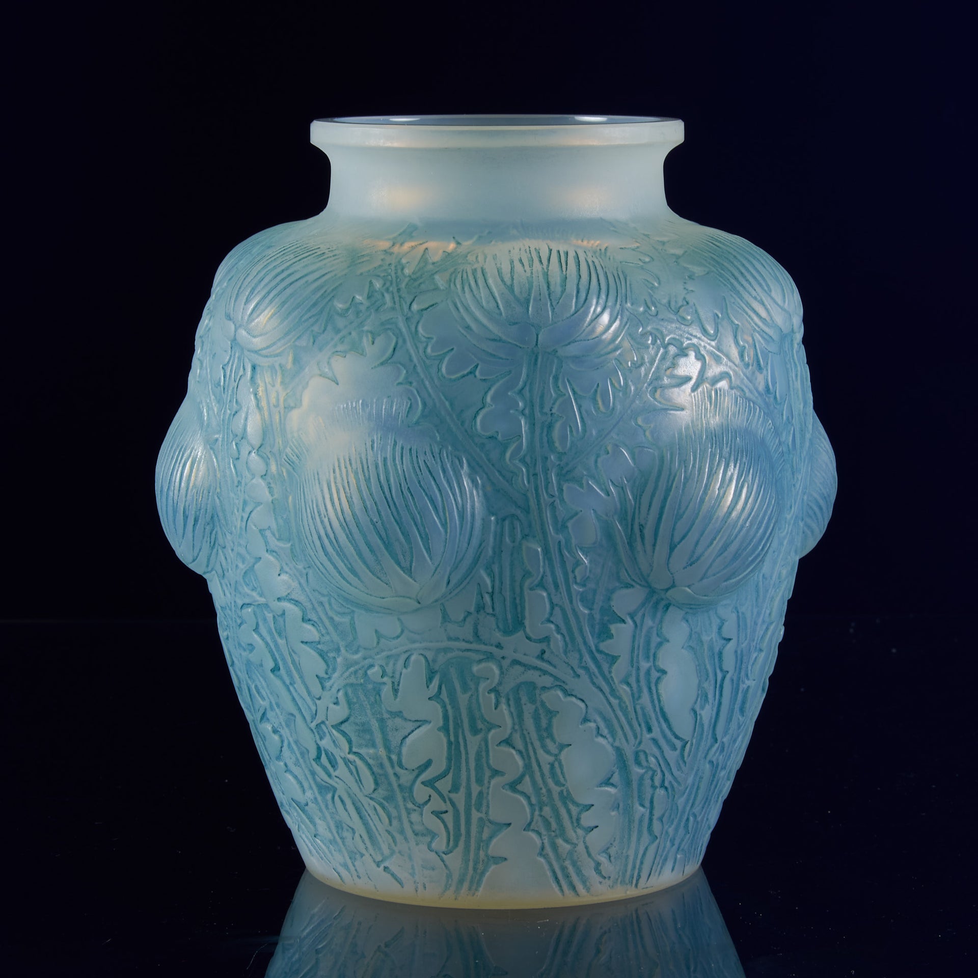 Art Deco Glass - Lalique Vase - Domrémy - Lalique for sale - Lalique Glass for sale - Rene Lalique Glass - Hickmet Fine Arts