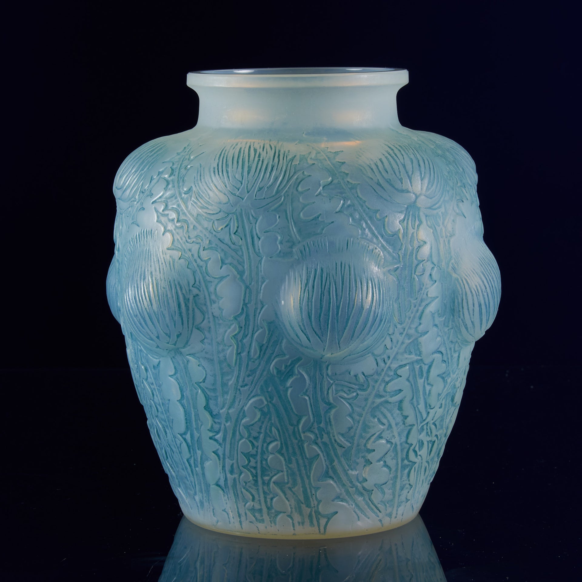 Art Deco Glass - Lalique Vase - Domrémy - Lalique for sale - Lalique Glass for sale - Rene Lalique Glass - Hickmet Fine Arts