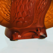 Oriental Dragon by Marie-Claude Lalique A striking mid 20th Century glass study of an Oriental dragon of undulating form with very fine hand chased surface detail and dramatic orange colour