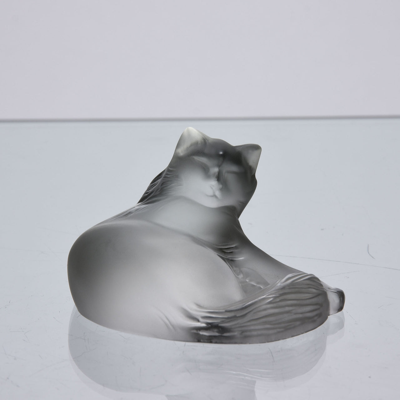 Lalique Glass Cat - Lalique Glass - Hickmet Fine Arts